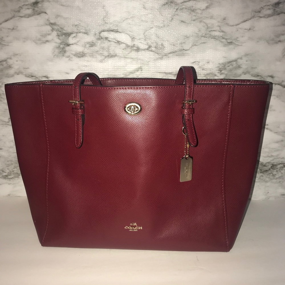 Coach Large Tote 36554 red. Leather - Picture 1 of 14
